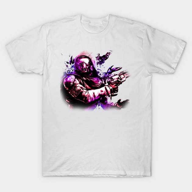 Destiny Hunter Spray T-Shirt by RossMcB_